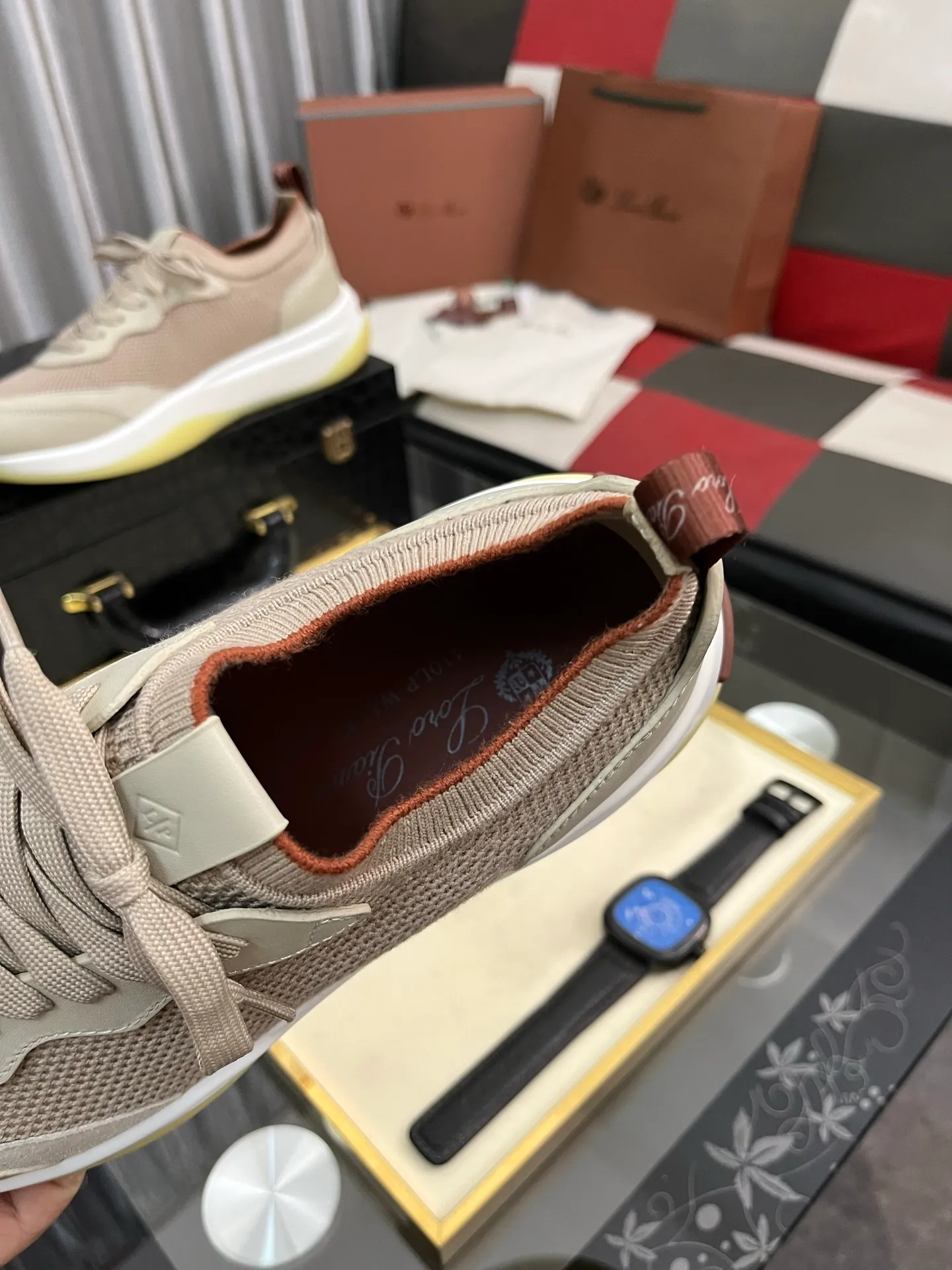 Men's men's shoes💰620⌚️⌚️Loro Piana - Loro Piana LP classic casual shoes, men's lace-up casual shoes and sneakers, high-quality lightweight and comfortable fabrics, suitable for outdoor leisure, the color is young and energetic, the upper is imported deerskin from Italy, it is great with sportswear or casual suits! Code number: 38-446️⃣Colors available